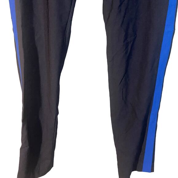 Vince Dark Blue Stripe Panel Wool Blend Stretch Career Pants Women Sz 4 - Picture 9 of 10